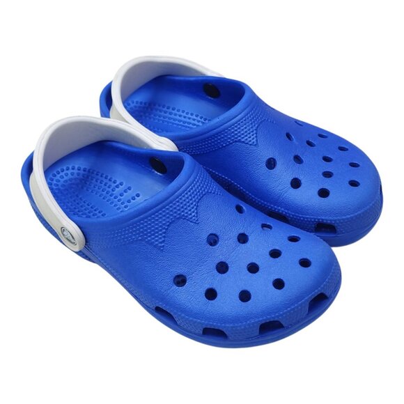 Crocs Kids Classic Clog Sandals Juniors Blue Size Small, Womens 6-7, Men 4-5 - Picture 7 of 7